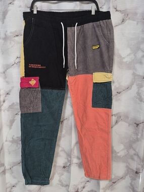 Stussy Multicolor Patchwork Corduroy Jogger Pants - Multicolor